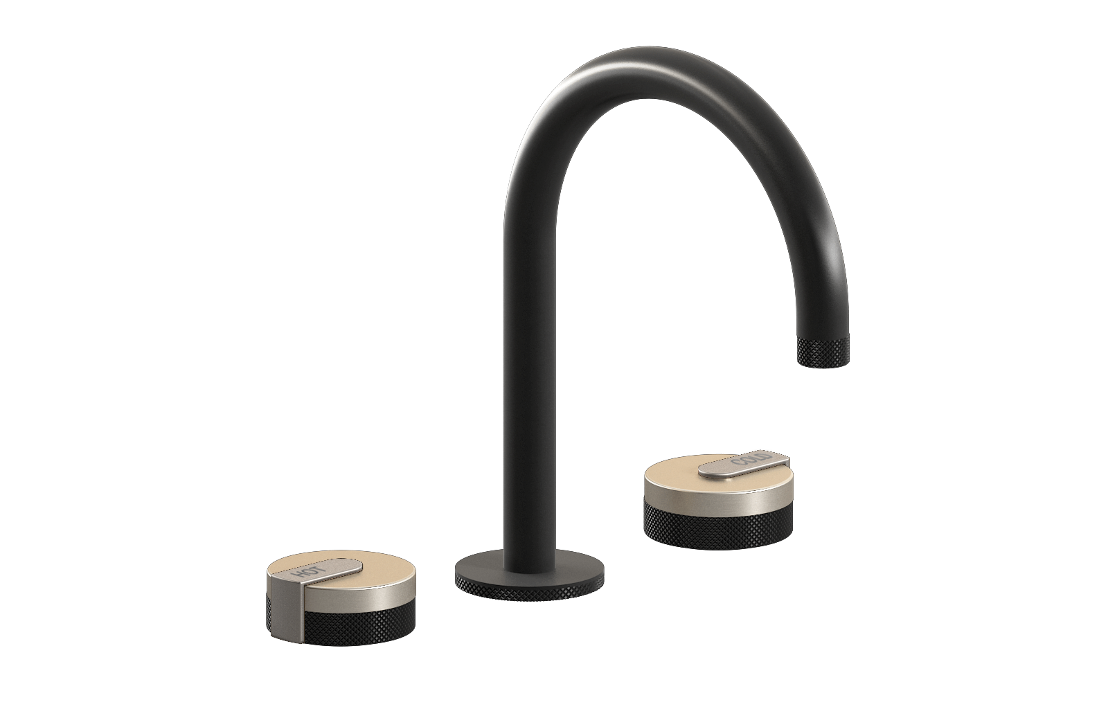 E-11512-R1BNi-L1SN-BK Смеситель для умывальника на 3 отвертия GRAFF MOD+