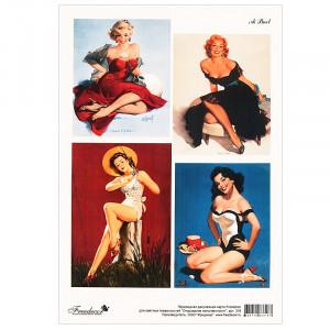 316 Пленка для светлой поверхности с печатью Очарование женственности Freedecor