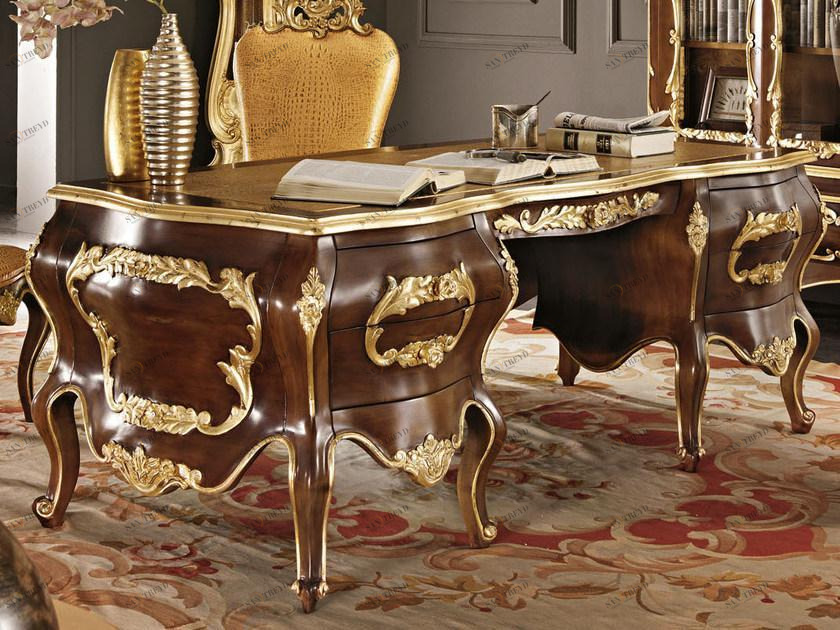 Modenese Gastone Письменный стол из массива дерева с ящиками Villa venezia sun-id-1356764