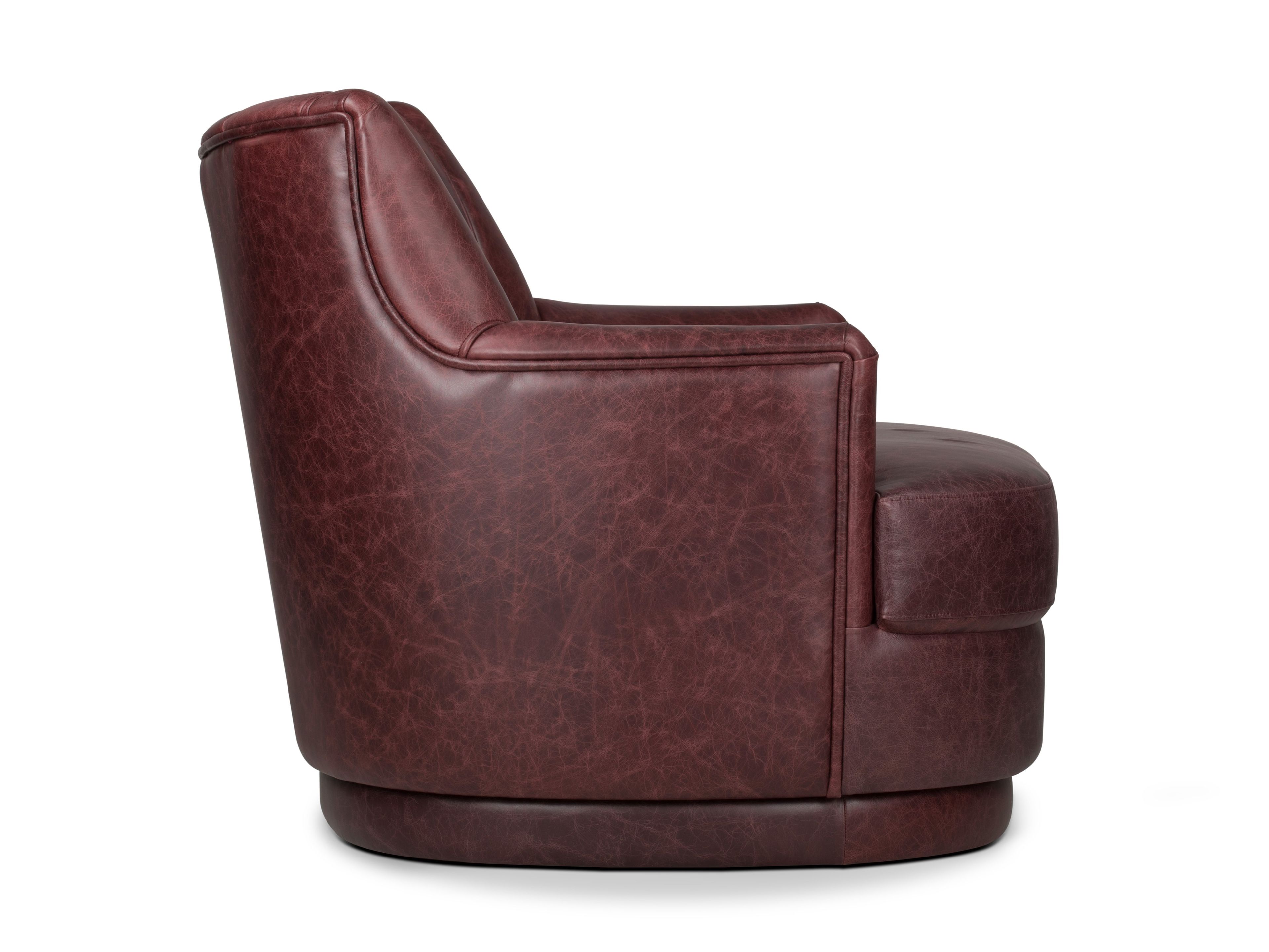 Кожаное кресло с подлокотниками Brabbu Слива ARCH-00143490 - Вид №1