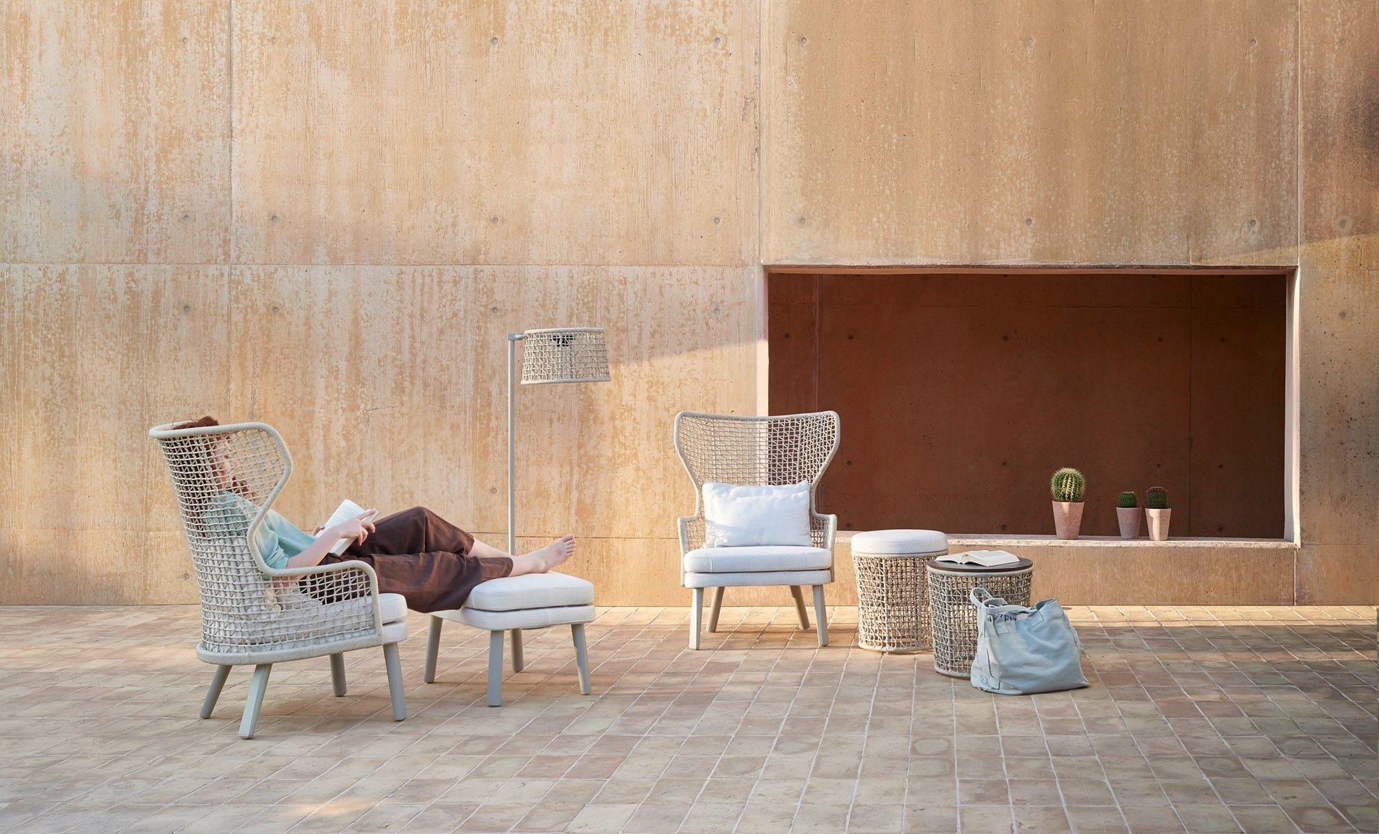 Ткань прямоугольная Садовая подставка для ног Varaschin Эмма ARCH-00013833 - Вид №4