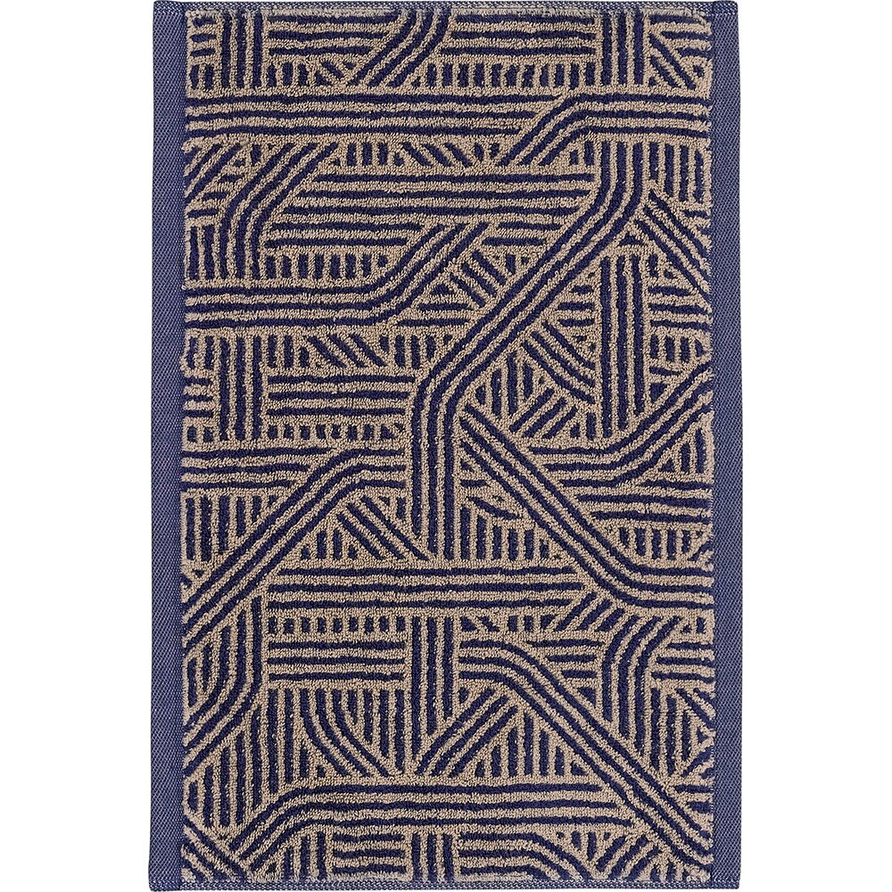 LEI_447_43_50 Полотенце 30/50 бежево-фиолетовый 80%хлопок 20%лен махра LEITNER Santreyd 