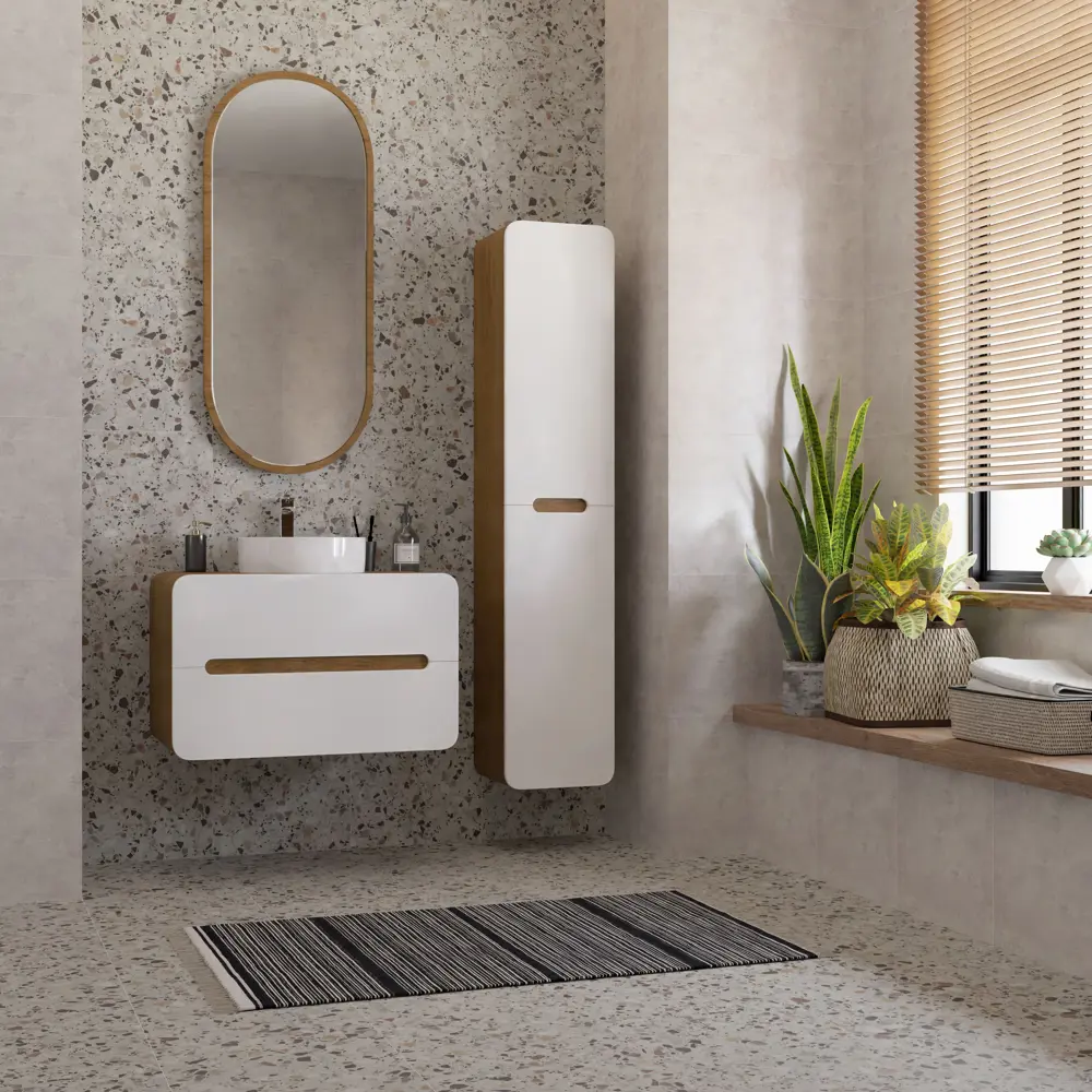 Тумба Santreyd Окинава для современной ванной с системой хранения 85282095 Ванная комната STLM-1443049 - Вид №8