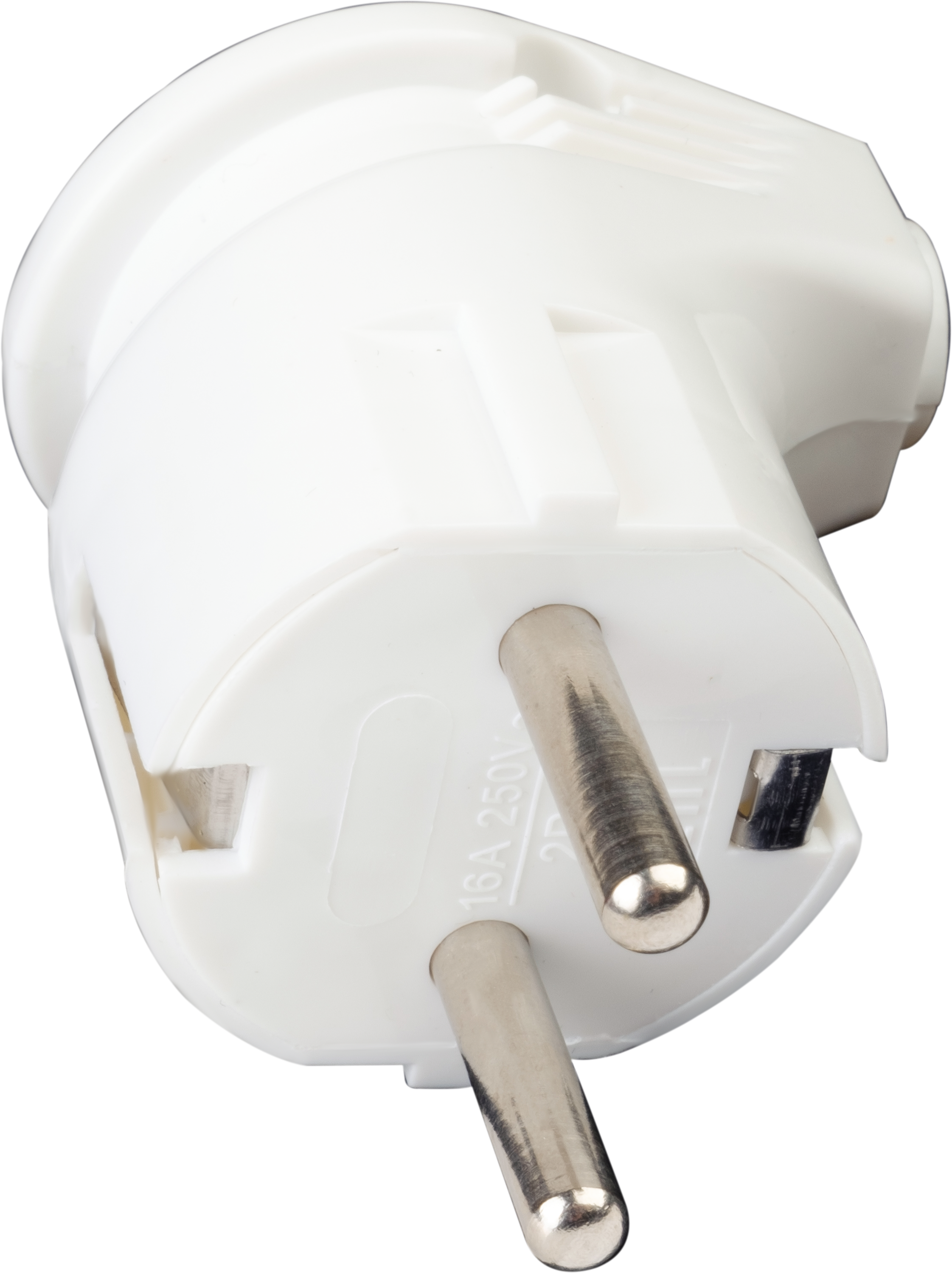 Угловая вилка Duwi с заземлением 16А для удобного подключения 87658027