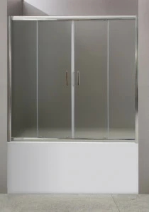 Душевая шторка на ванну BelBagno UNO-195-VF-2-180/140-C-Cr