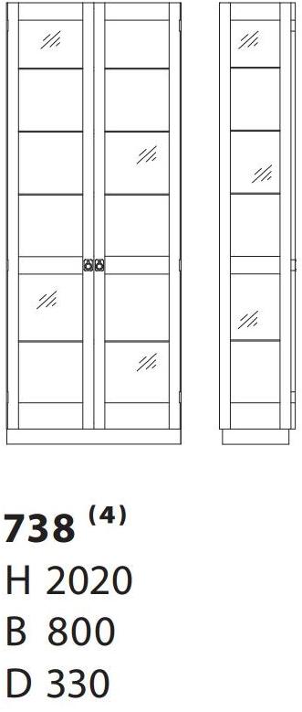 Karl Andersson Витрина в современном стиле Ka72 738  - Вид №1