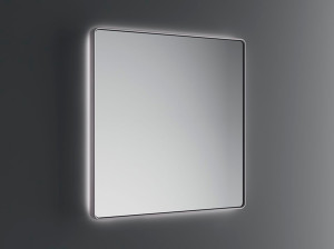 Прямоугольное зеркало для ванной комнаты со встроенным освещением