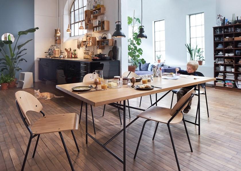 Richard Lampert Прямоугольный стол из стали и дерева Eiermann sun-id-1358098 - Вид №4