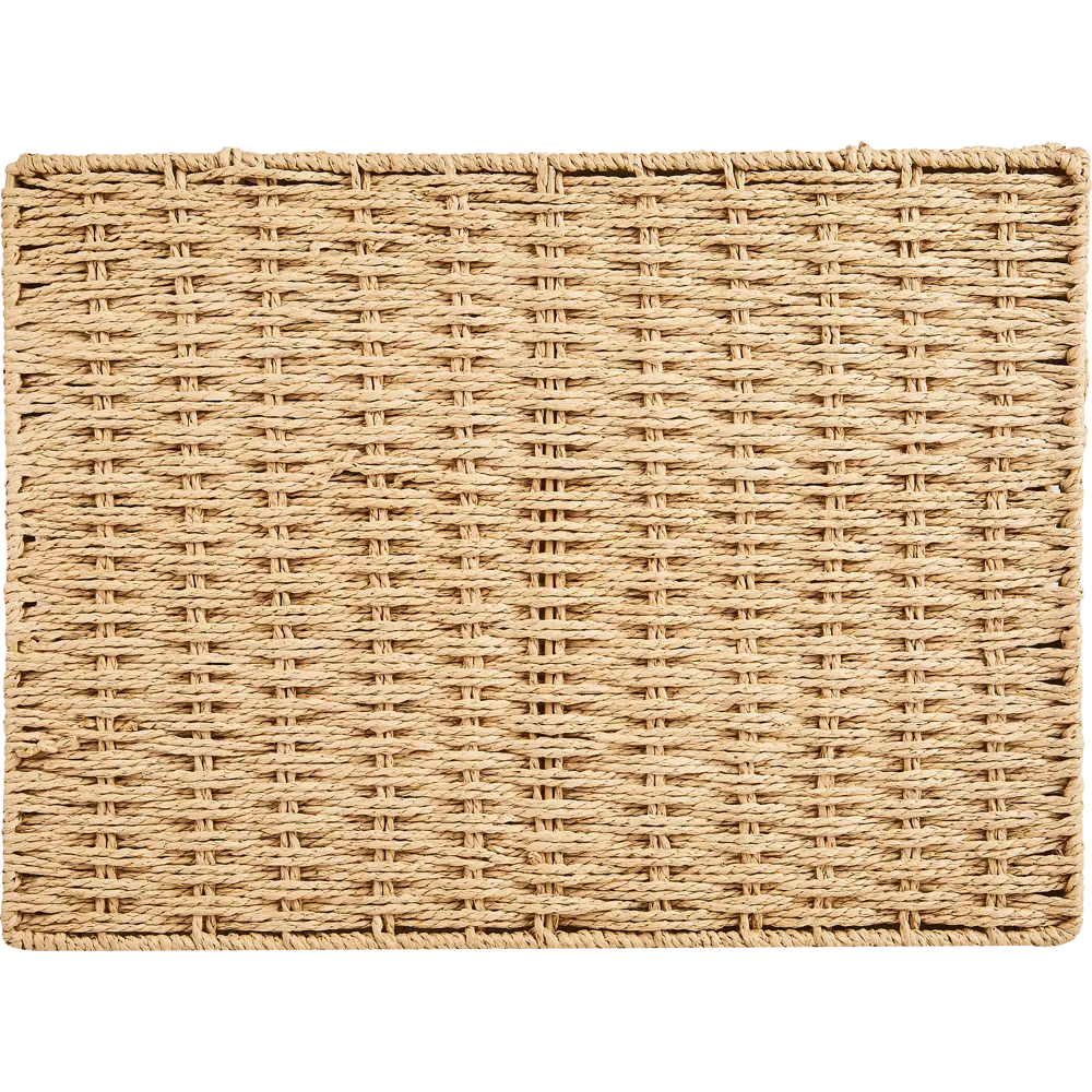Корзина с крышкой для хранения 45x21x33 см бумага цвет бежевый 89344341 STLM-2198218 SPACEO Kub - Вид №8