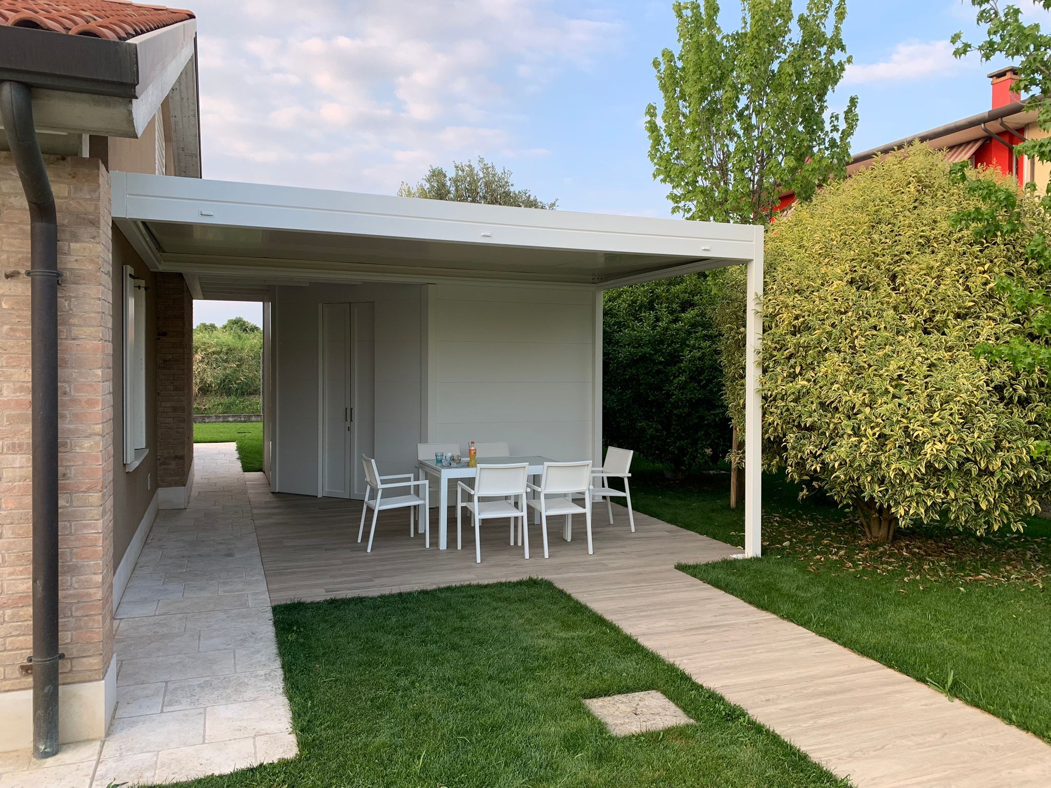 Индивидуальные настенные перголы с фиксированным брезентом из ПВХ L'Officina by Adami A1-A2-A5 ARCH-00012649 - Вид №2