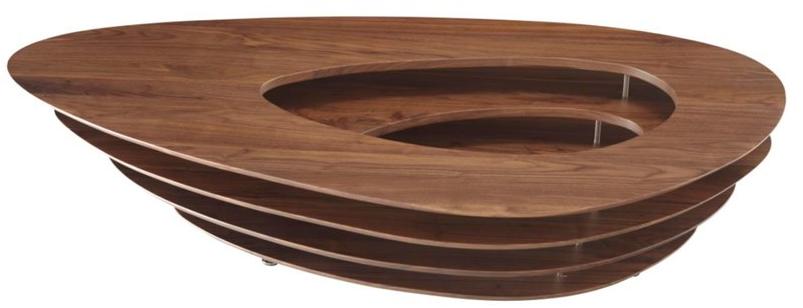 Ligne Roset Низкий журнальный столик из ореха  19960010  - Вид №2