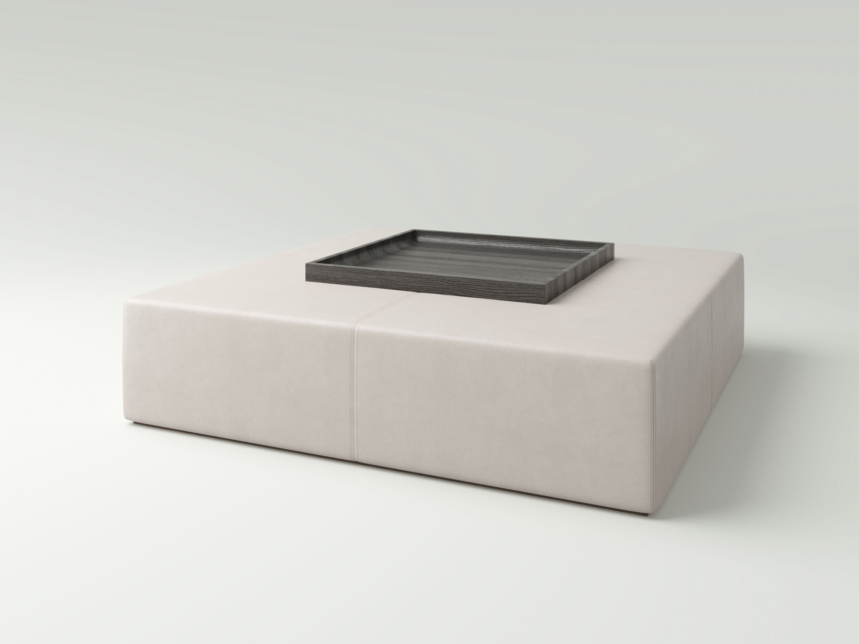 Кожаный журнальный столик с подносом NITZAN HOME DALITH ARCH-00099335