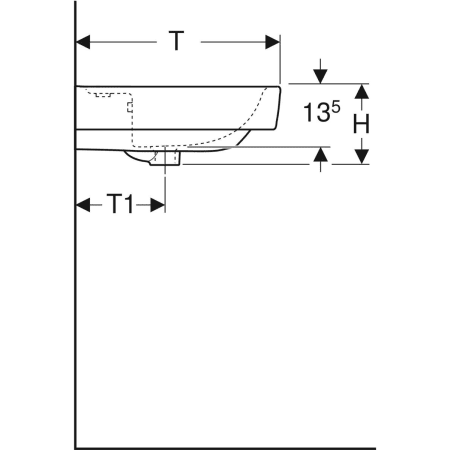 501.723.00.1 Накладная раковина Geberit Renova Plan Geberit  - Вид №4