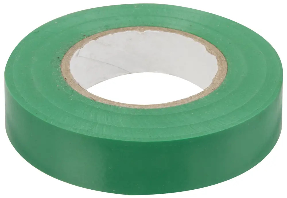 Изолента IEK Home зеленая ПВХ 15мм - профессиональная электроизоляция 12463141