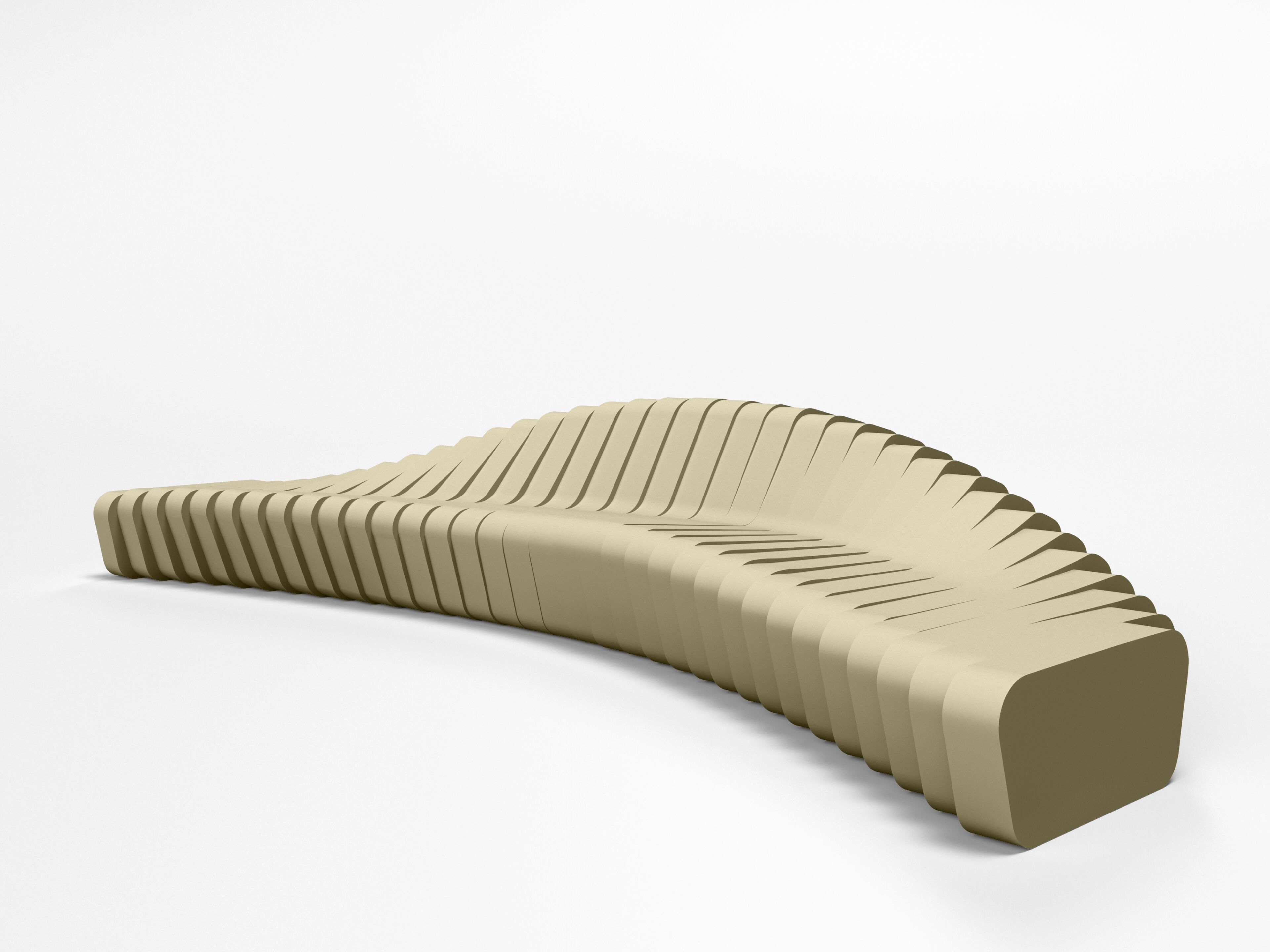 Модульный изогнутый диван с пенопластовым покрытием SIXINCH Cliffy ARCH-00045746 - Вид №1