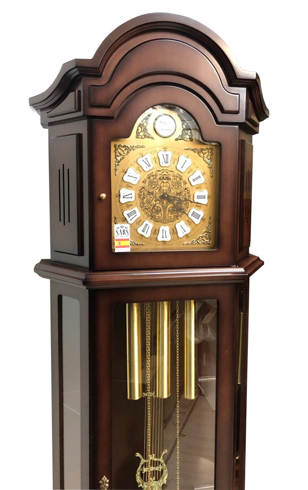 Часы напольные коричневые Dark Walnut SARS ДИЗАЙНЕРСКИЕ 00-3967445 Коричневый  - Вид №2