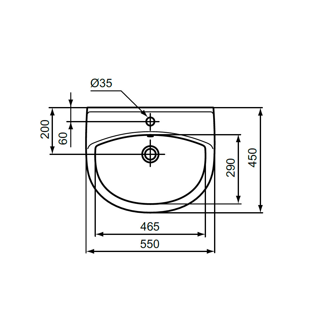 W401661 Раковина для установки с пьедесталом / полупьедесталом VIDIMA SEVA FRESH  - Вид №2