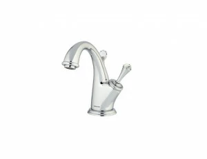 037203.000.30 Смеситель-джойстик-монолевер для раковины с кристаллами сваровски Античная латунь