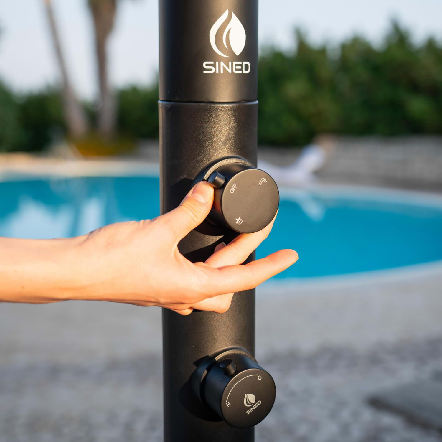 Открытый душ из нержавеющей стали с ручным душем SINED LUNA D ARCH-00091272 - Вид №86