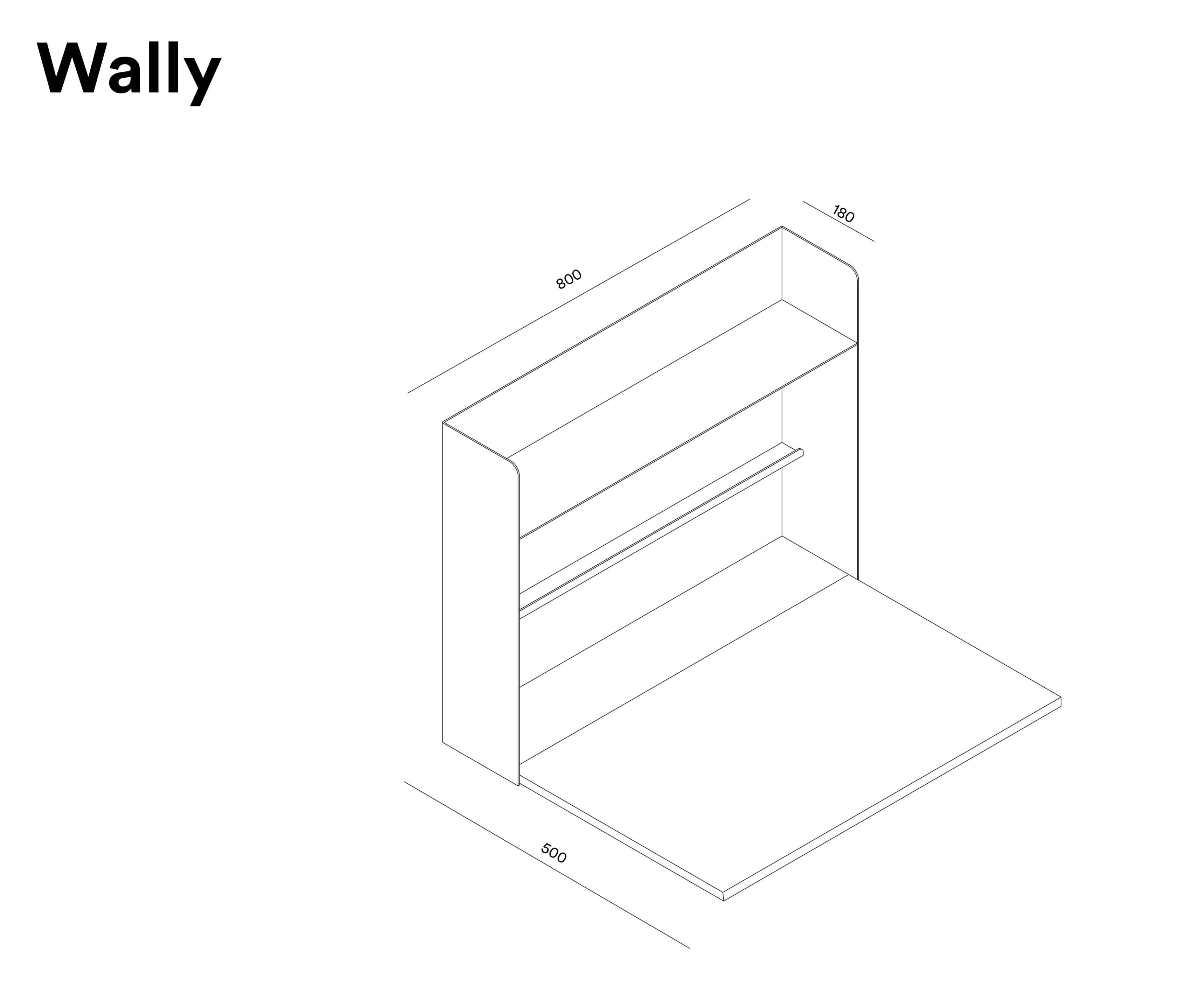 Подвесной письменный стол D-SEGNO WALLY ARCH-00028443 - Вид №7