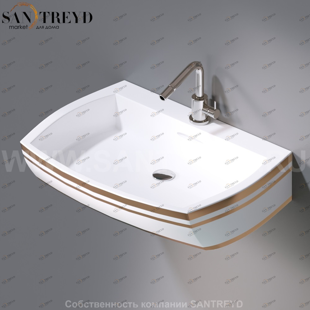 L283.467B Подвесная раковина настенная овальная A. e T. Italia SQUARE белая AeT ITALIA