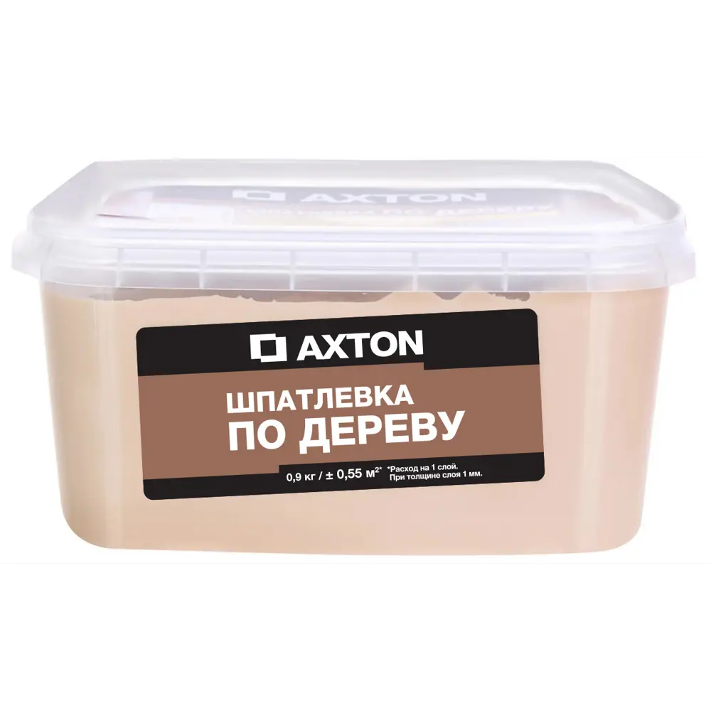 Шпатлёвка Axton для дерева Белое масло 0,9 кг - профессиональное выравнивание 81950908 STLM-0014733