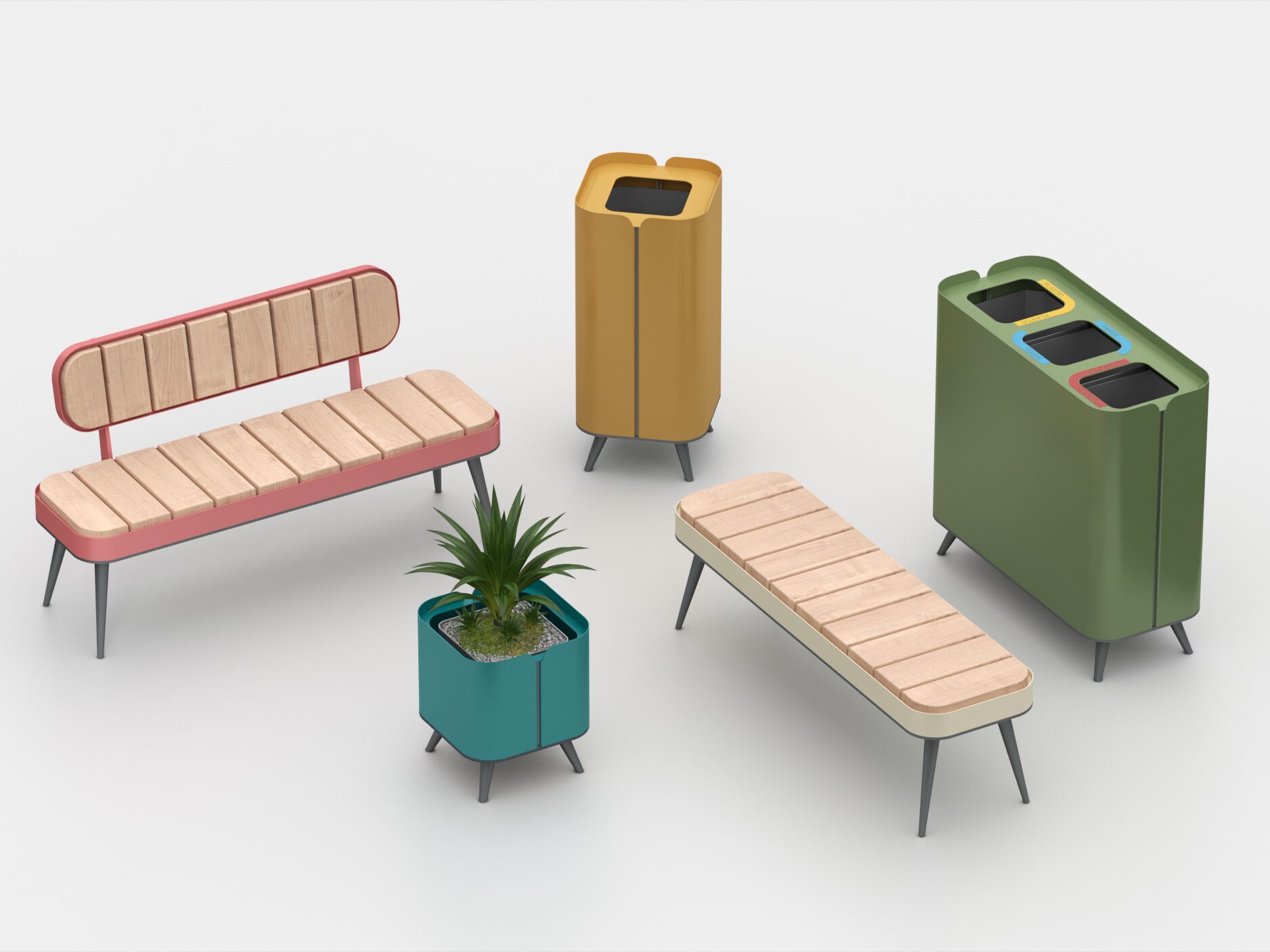 Оцинкованная стальная квадратная сеялка Viscio Urban Design ретро ARCH-00149309 - Вид №6