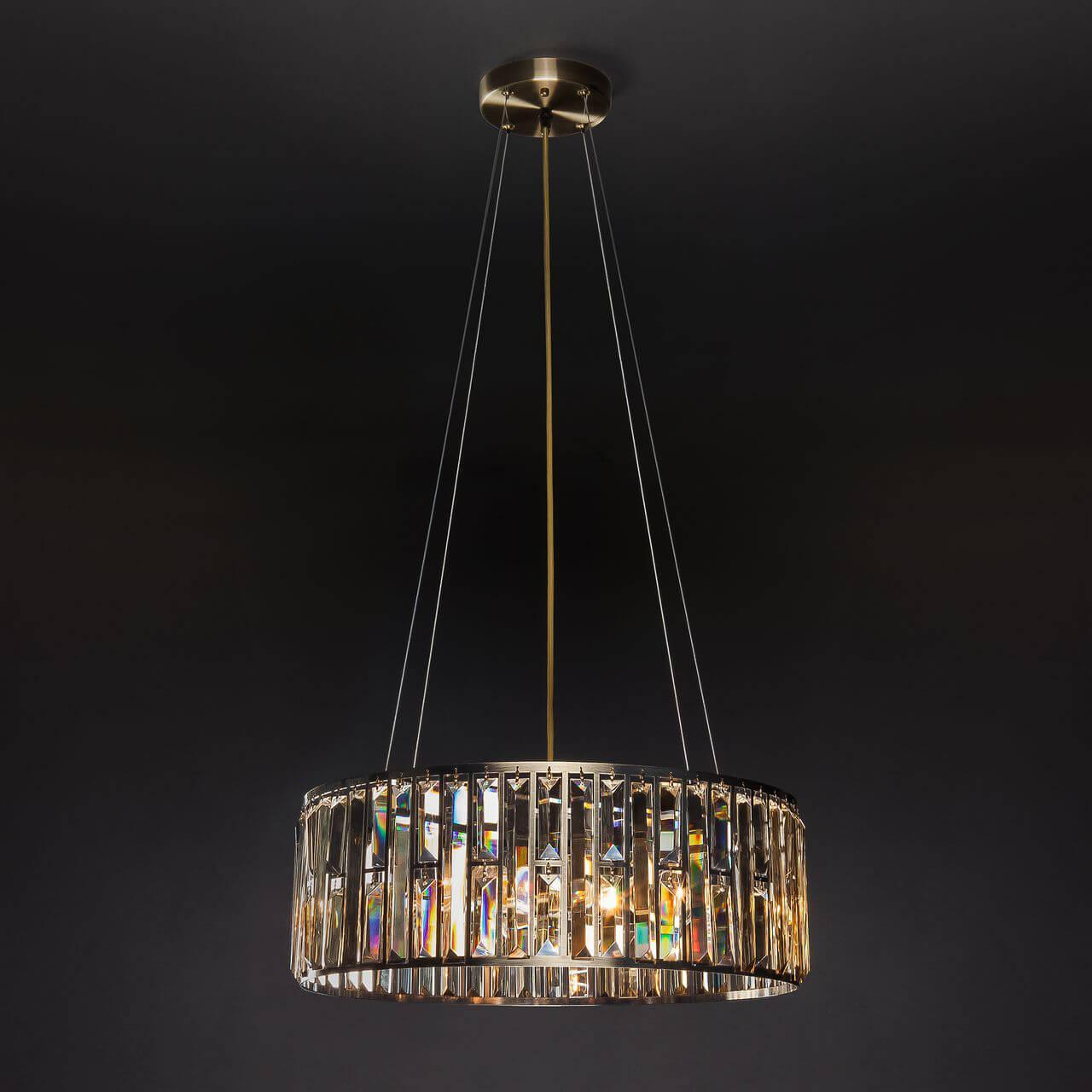 Подвесной светильник хрустальный бронза Strotskis 299/5 BOGATES ДИЗАЙНЕРСКИЕ, VEGAS 00-3889887 Бронза  - Вид №3
