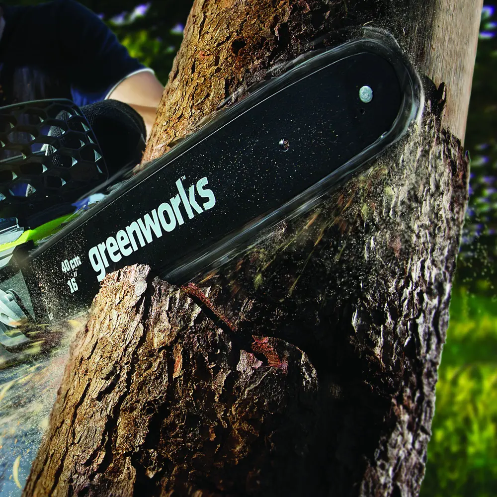 Аккумуляторная пила GreenWorks, 40 В шина 40 см АКБ и ЗУ не в комплекте STLM-2171803 - Вид №7