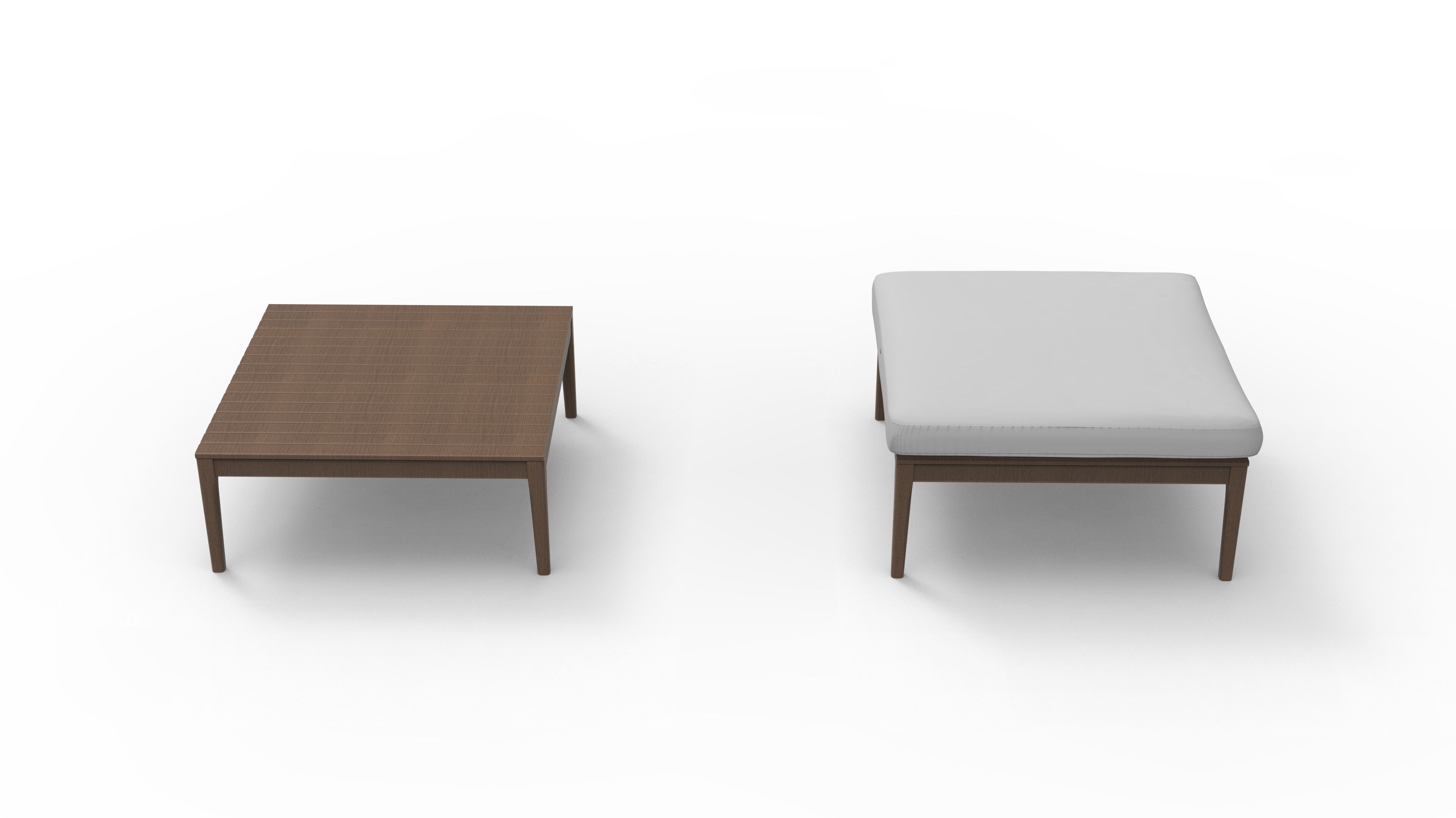 Модуль журнального столика для садового дивана в iroko Rever Искья ARCH-00149580 - Вид №2