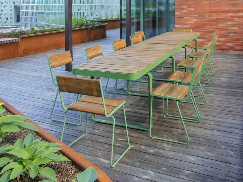 VESTRE Стол для общественных мест из стали и дерева Forum sun-id-1346174 - Вид №4