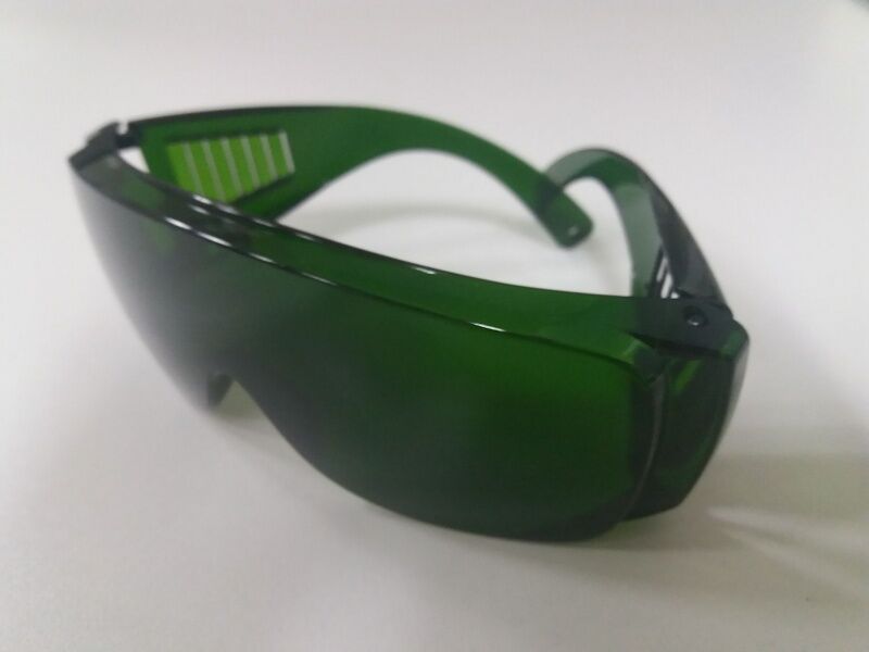 38202 Профессиональные защитные очки для фотоэпиляции (IPL), элос и лазерной эпиляции (зеленые) AURO 