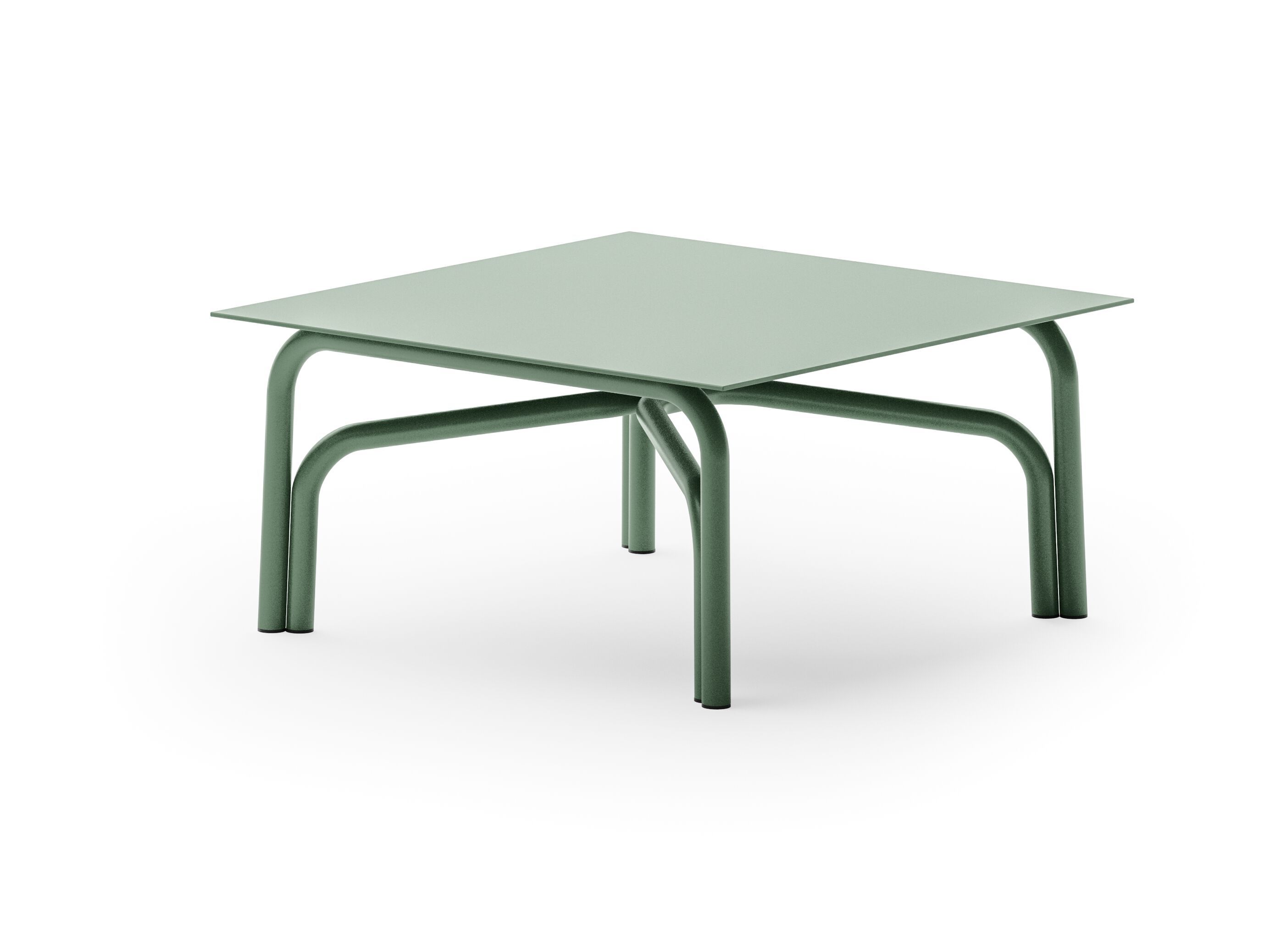 Алюминиевый низкий квадратный садовый стол Unopiù Salò ARCH-00058300 - Вид №3