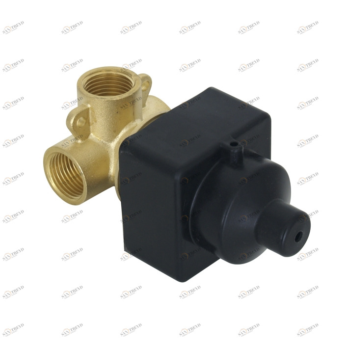 PROJECT LINE - Душевой клапан скрытого монтажа с керамическим картриджем Ø35 мм и соединителями 1/2 "". Расход 21 л / мин. при 3 барах  Project line NOKEN 100107937  CHROME 