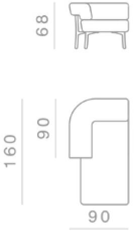 GHIDINI1961 2-х местный модульный диван Katana sun-id-1401780 - Вид №3