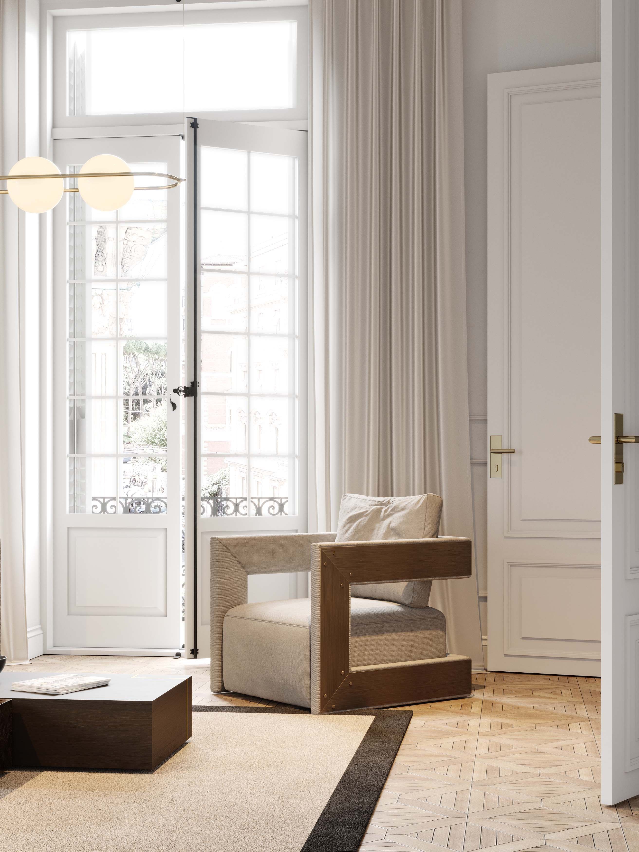 Бархатное кресло с подлокотниками Stylish Club His &amp ARCH-00142405 - Вид №7