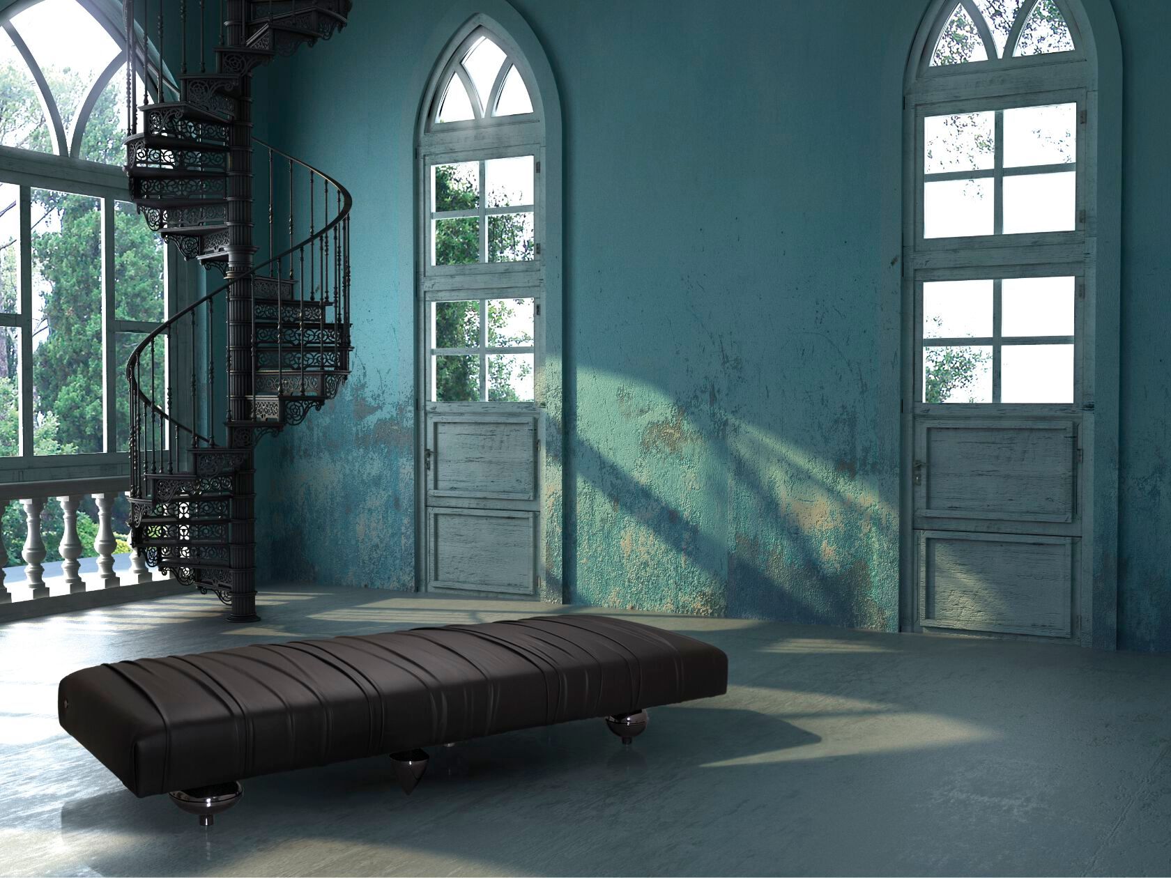 Кожаная или бархатная скамья Il Pezzo Mancante часть 1 ARCH-00118994 - Вид №2