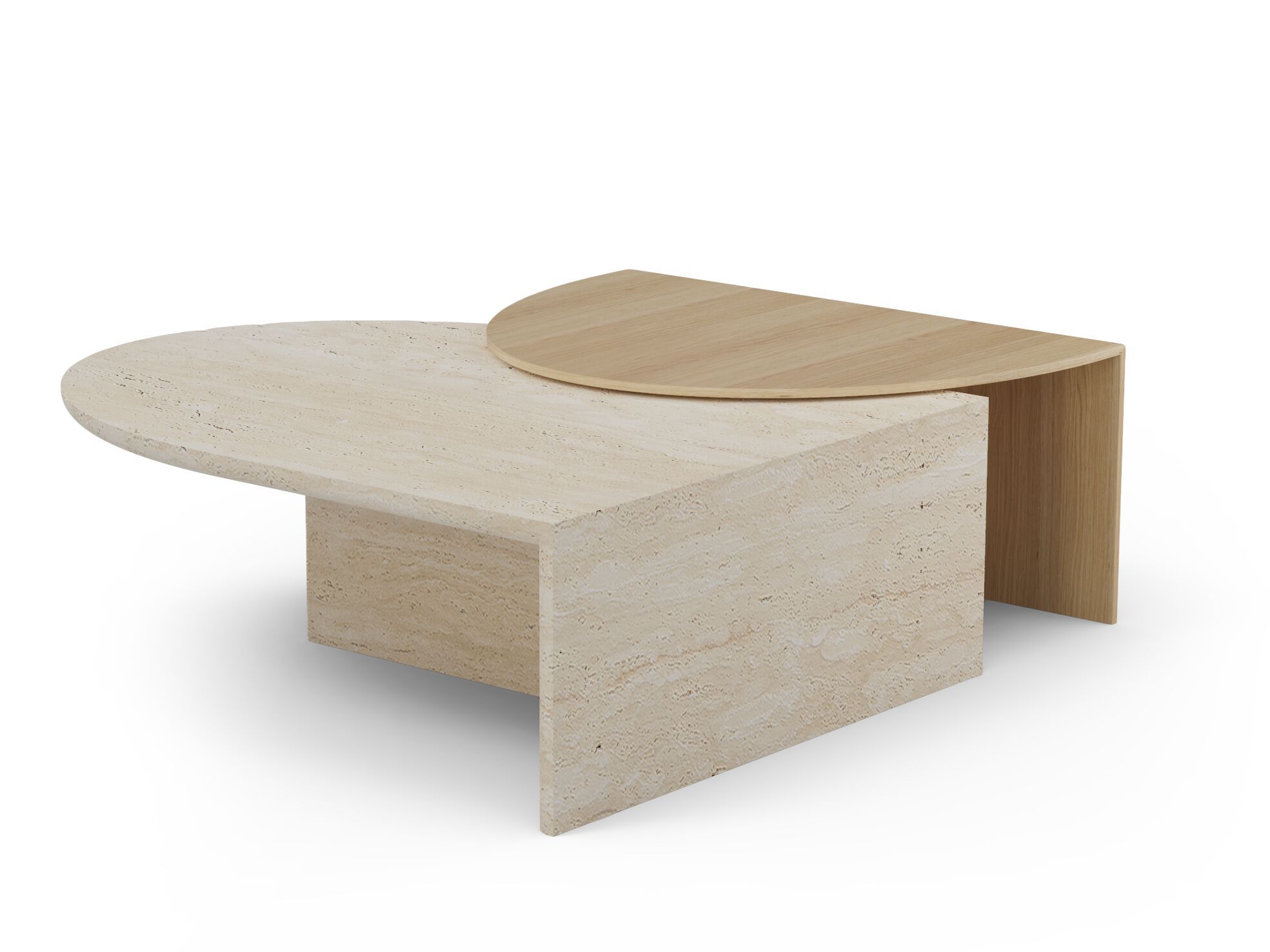 Журнальный столик из травертина Mambo Unlimited Ideas DUPLEX ARCH-00092476 - Вид №2