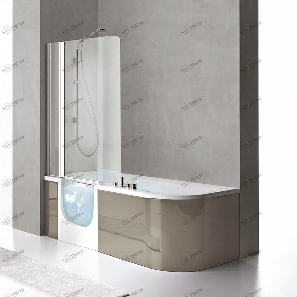 Ванна с душевой кабиной и аэромассажем FOR ALL BOX 180 см 3FLA1S5C Gruppo Geromin