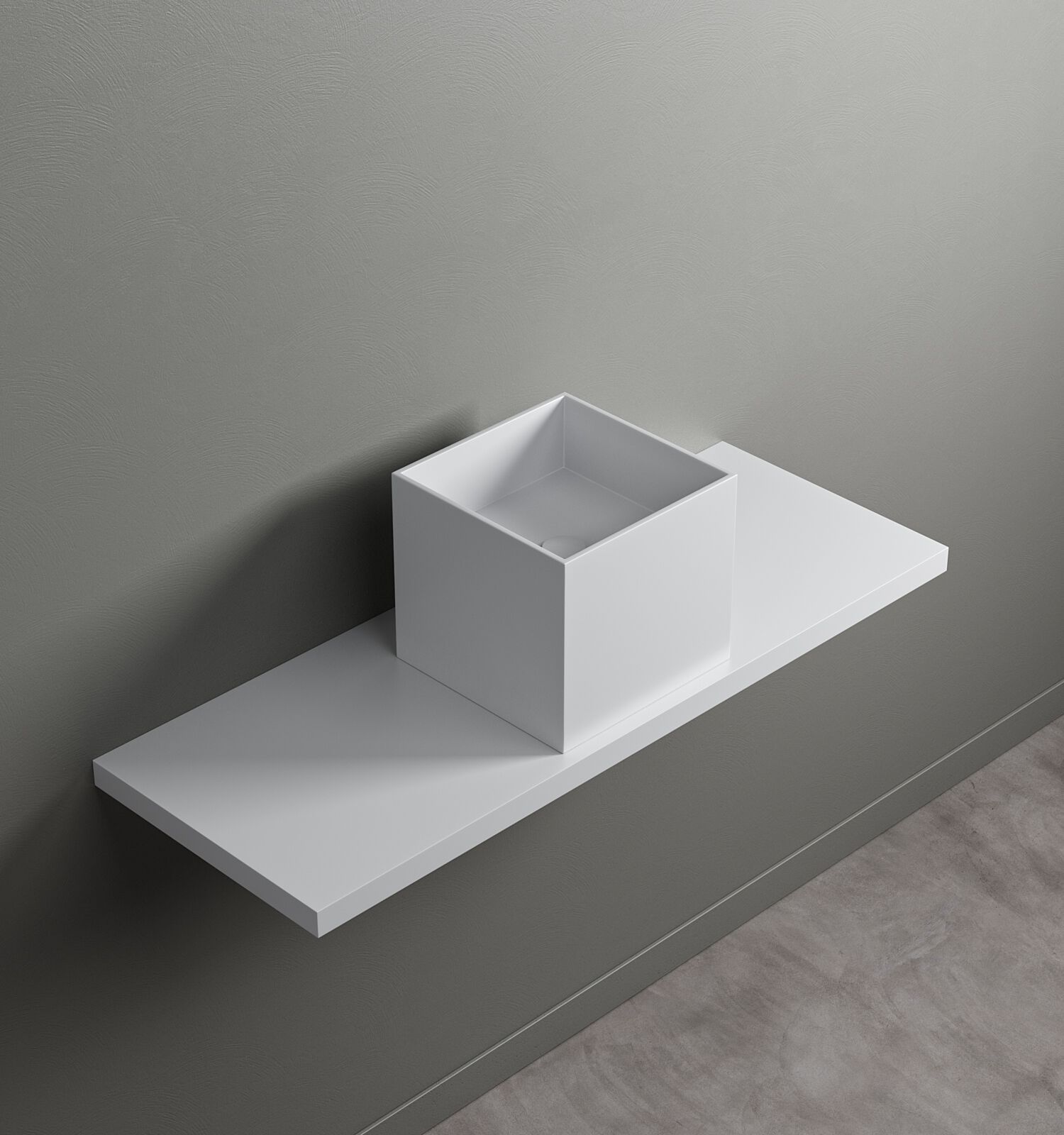 Квадратная столешница из Corian® Acquapazza Corian ® elements ARCH-00124628 - Вид №3