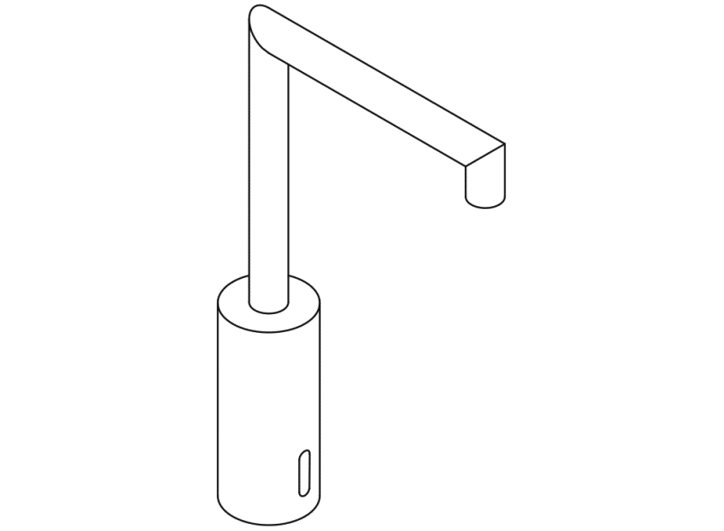 AQ1.12S23040 Сенсорный электронный кран HEWI System-Armaturen  - Вид №4