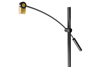 Регулируемая металлическая светодиодная напольная лампа