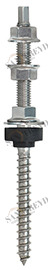 Винт NW 21 12 250 NW21 Tecfi Ø12  M12 x 250 