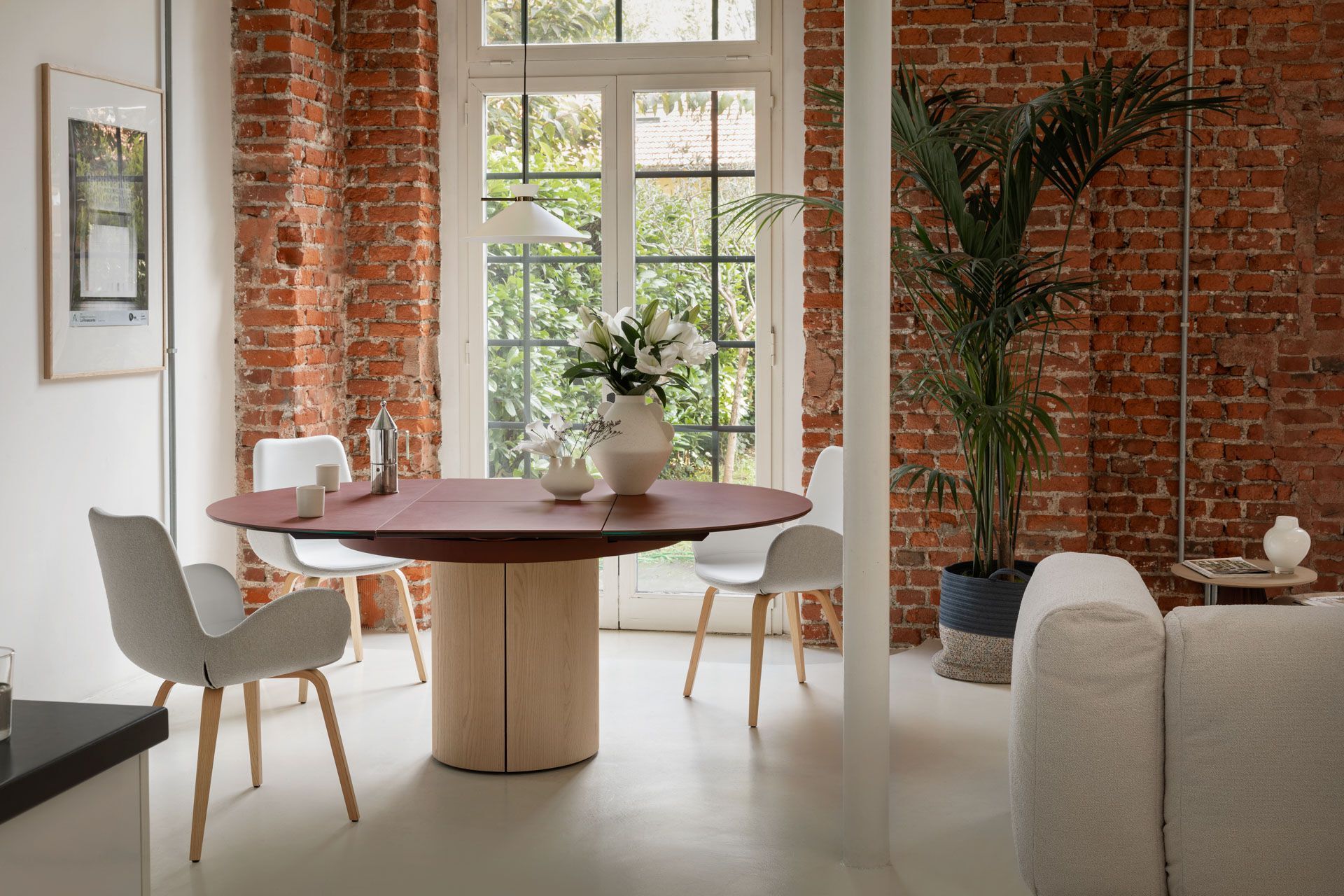 Деревянный выдвижной стол Midj кунжут ARCH-00066754 - Вид №5