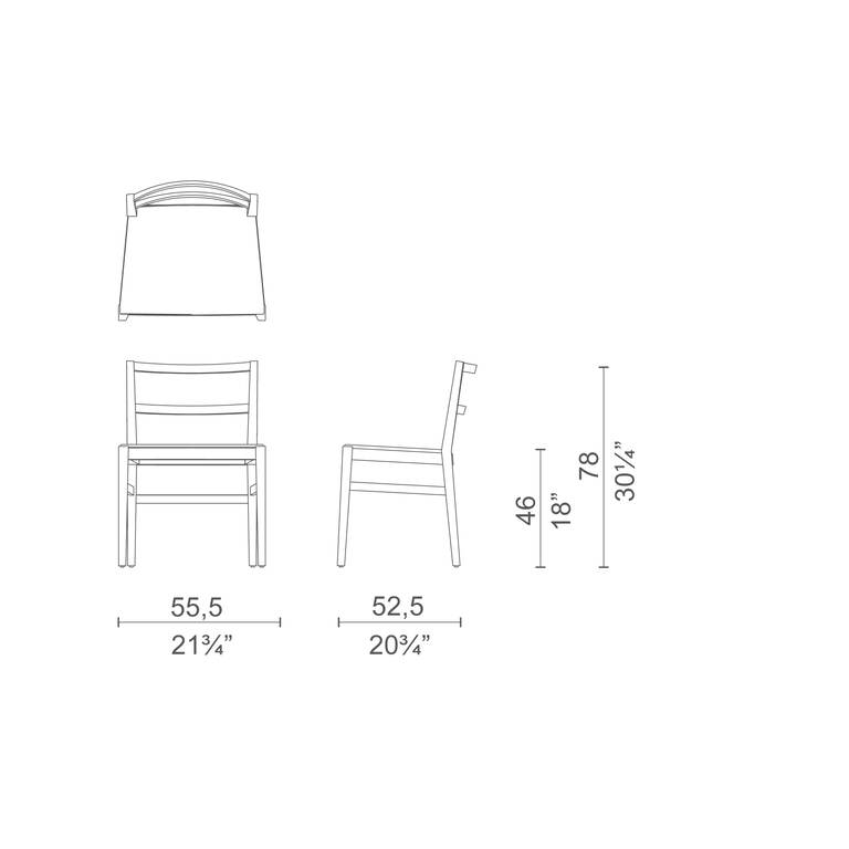Деревянный мягкий стул CAPPELLINI CLASSICA ARCH-00067126 - Вид №2