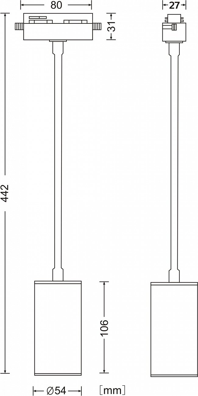 Трековый светильник белый TR010 TECHNICAL SINGLE PHASE TRACK SYSTEM 00-3956223 Белый  - Вид №2