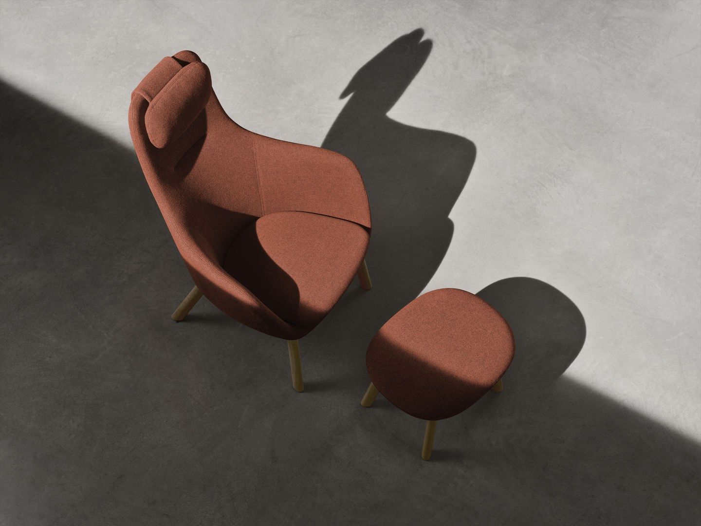 Тканевое кресло с подголовником VITRA HAL Lounge ARCH-00081015 - Вид №17