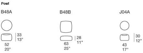 Paola Lenti Мягкий пуф со съемным чехлом Picot sun-id-1496347 - Вид №4