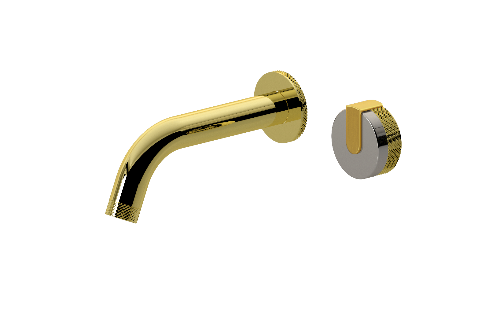 E-11535-R1PN-L1BAU-PB Настенный прогрессивный смеситель скрытого монтажа для раковины GRAFF MOD+