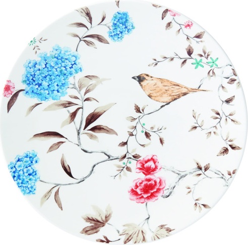 10660492 Lenox Набор тарелок акцентных Lenox "Цветущая лоза" 23см, 4шт Фарфор 